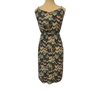 GAP Multicolor Chevron Midi Dress